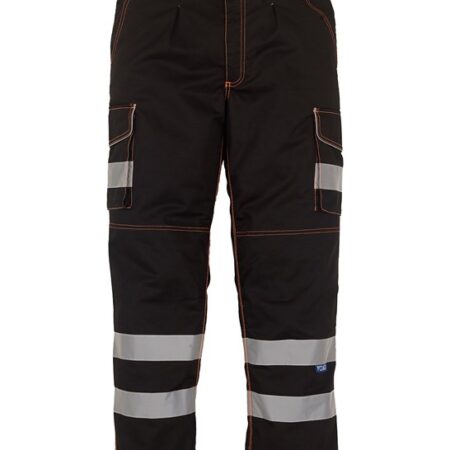 HV018T/3M - Hi-vis polycotton cargo trousers with kneepad pockets - Image 2