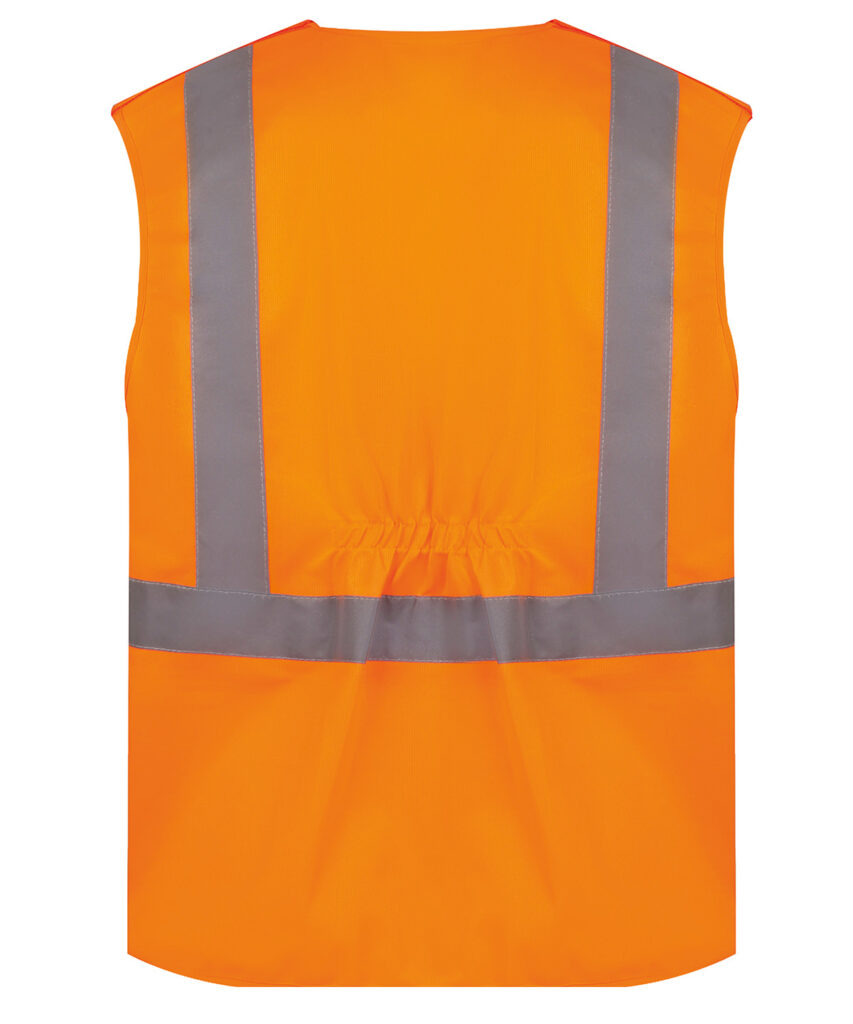 HVW118PE Hi-vis railway anti-entanglement waistcoat class 2