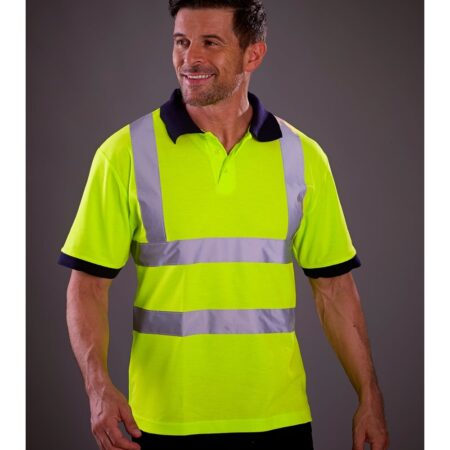 HVJ210 - Hi-vis short sleeve polo