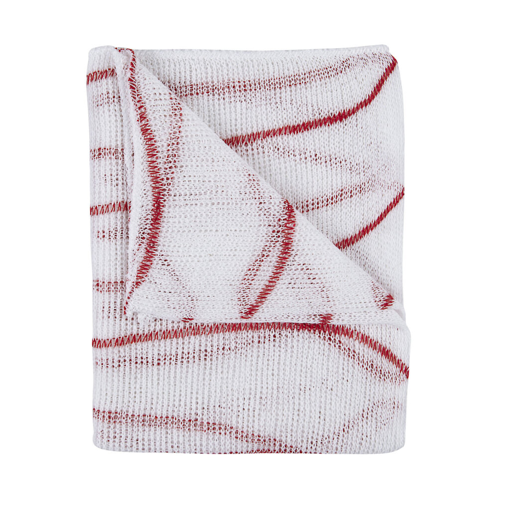 100741 - Lightweight Hygiene Colour Coded Dishcloth 40x30cm (BOX OF 20 X 10PKT)