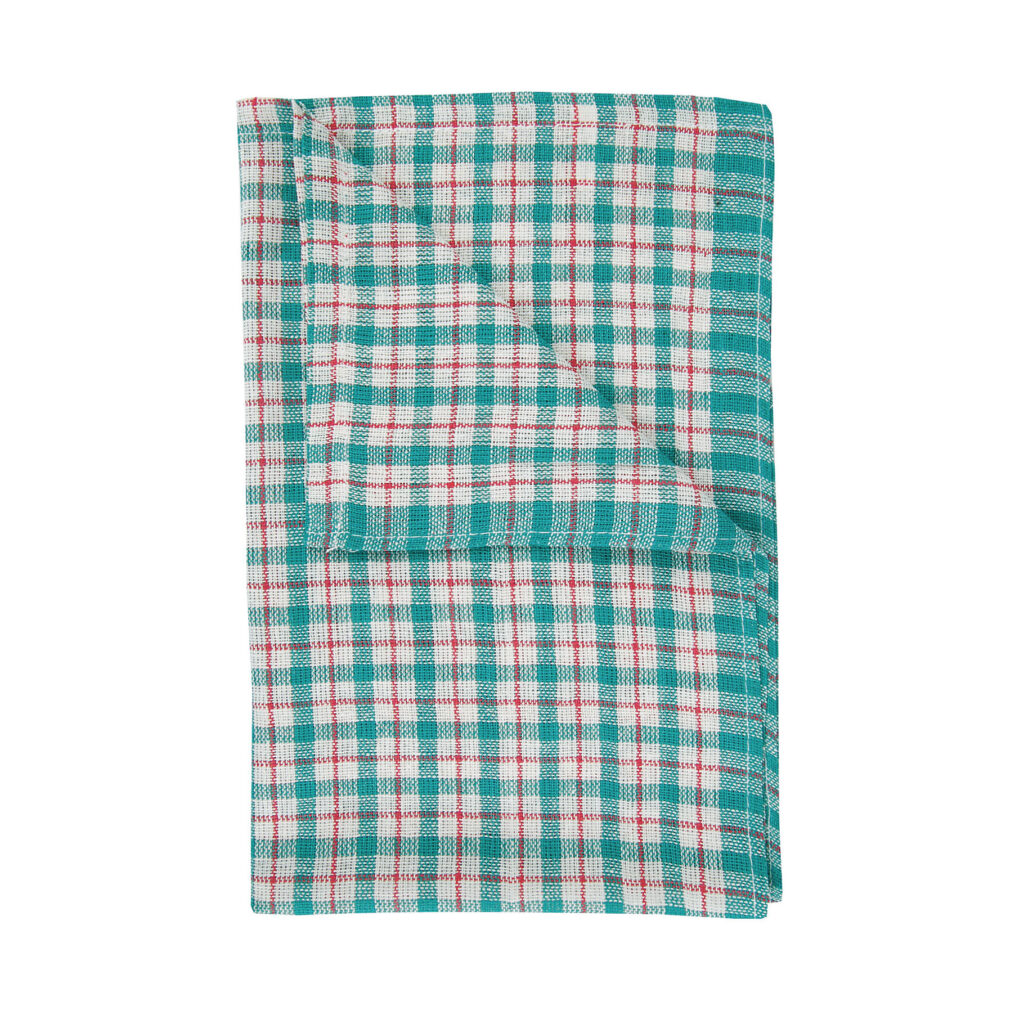 102751 - Coloured Check Tea Towel (Box of 15 x 10pkt)