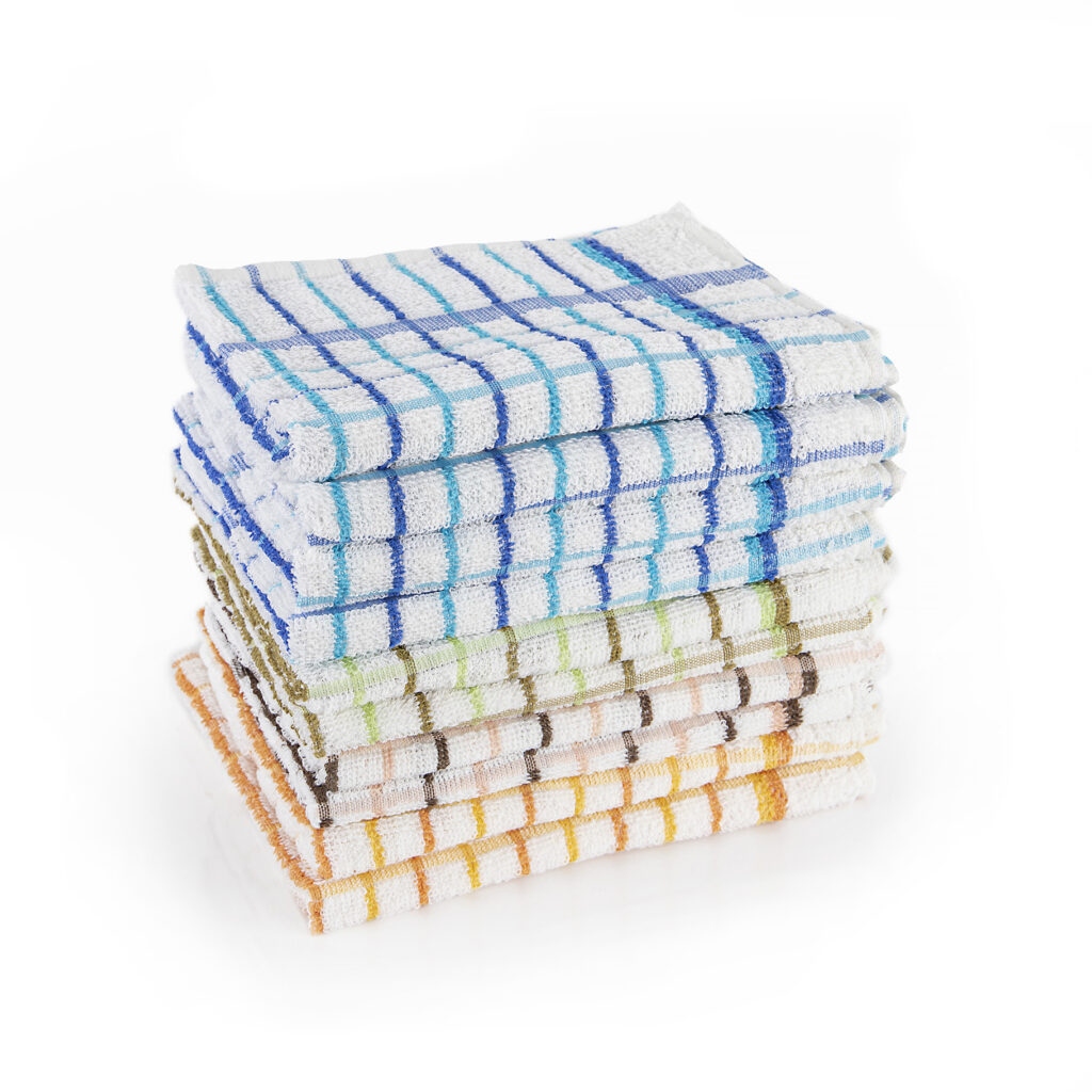 102769 - Terry Check Tea Towel (box of 10 x 10pkt)
