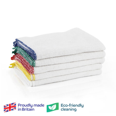100103- Medium weight Bleached Dishcloth 45x30cm (box of 50 x 10pkt)