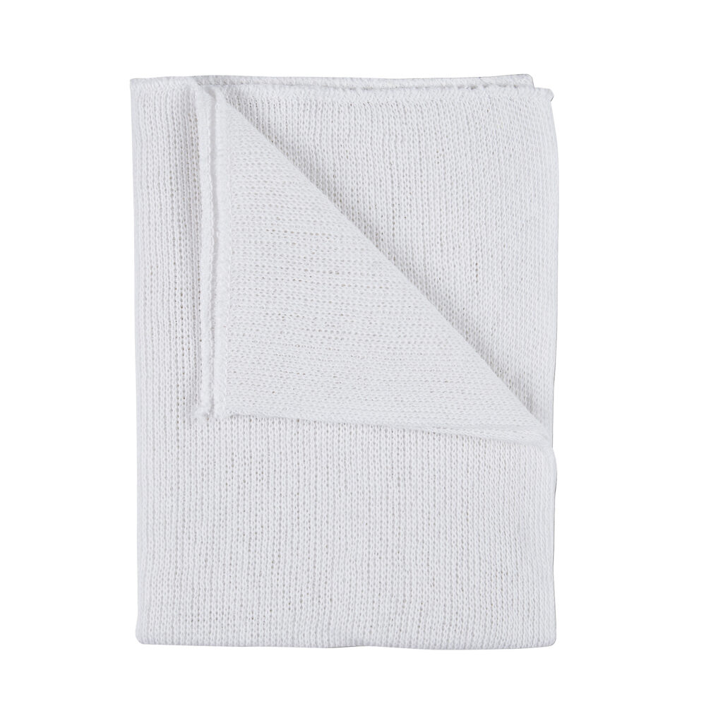 100107-Medium weight Bleached Dishcloth 50x30cm (box of 50 x 10pkt)