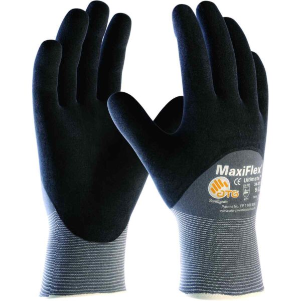 34-875 ATG - MaxiFlex Ultimate - 3/4 Coated KW £4.19/pair sold in packs of 10