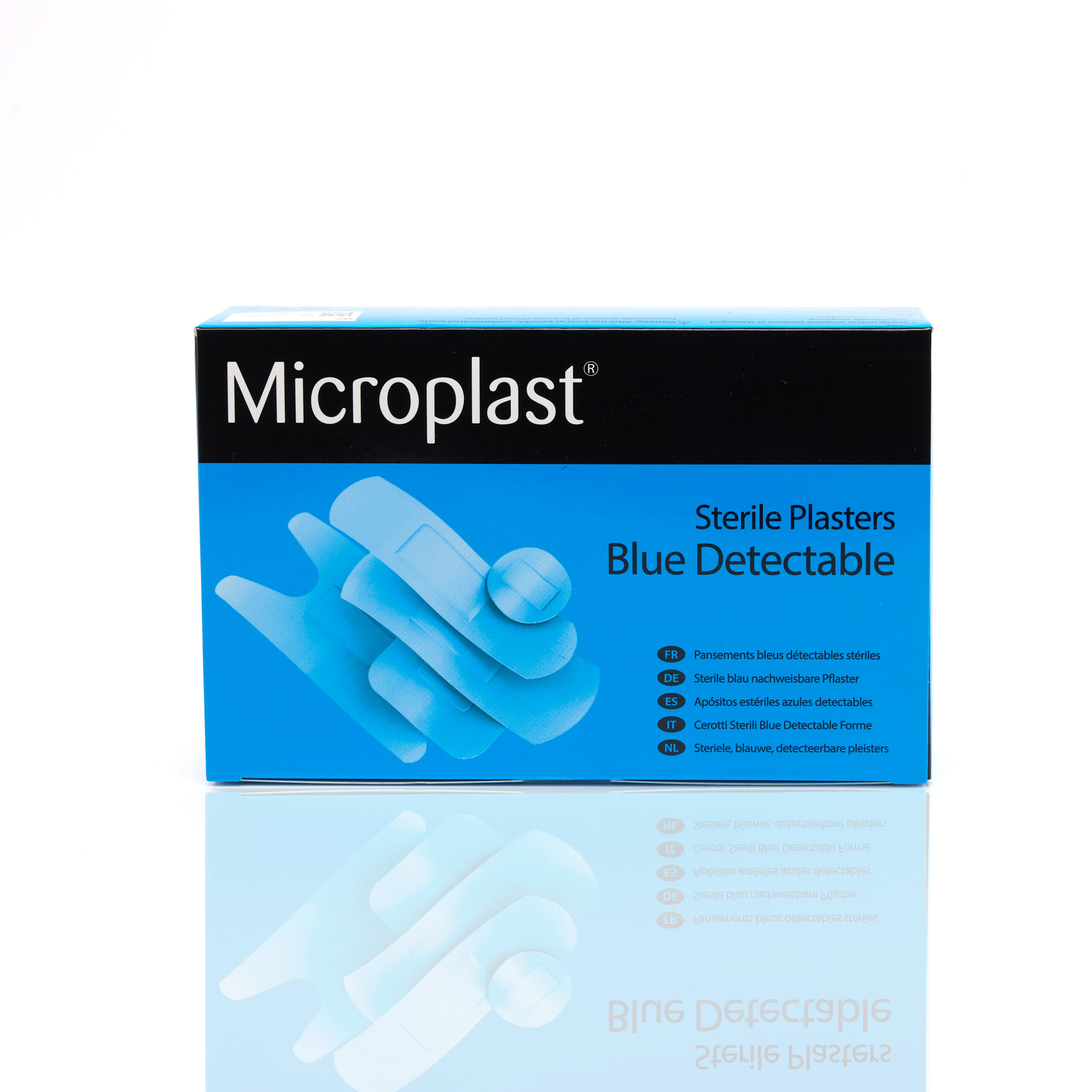 Microplast Assorted Blue Detectable Plasters (Box 100) - Image 2