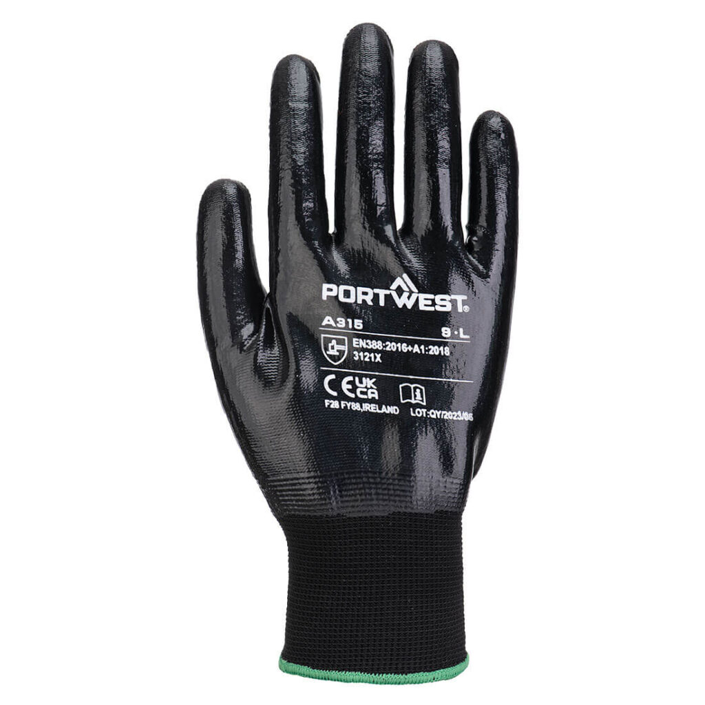 A315 - All-Flex Grip Glove Black £1.10/pair sold in packs of 10