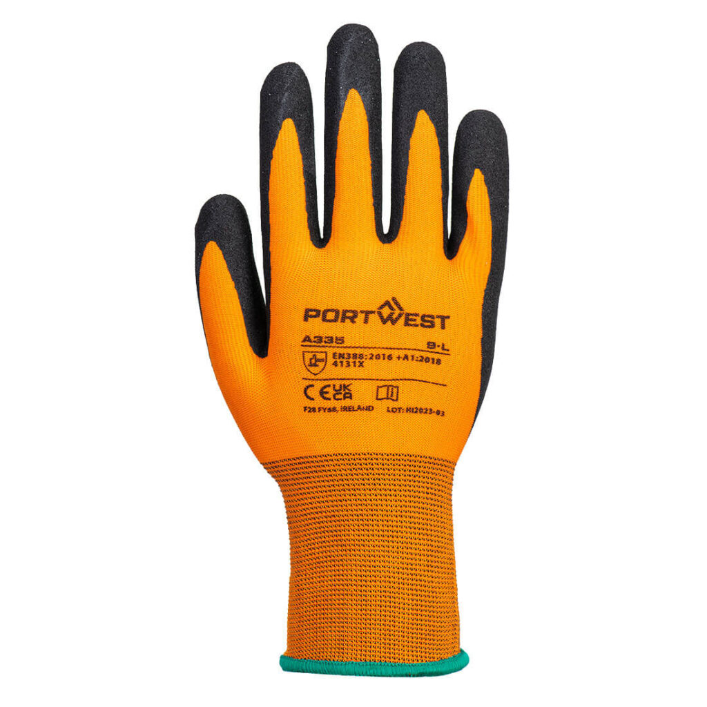 A335 - Dermi-Grip NPR15 Nitrile Sandy Glove £1.59/pair sold in packs of 10