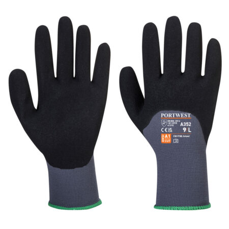 A352 - DermiFlex Ultra Glove Grey/Black £2.40/pair sold in packs of 10