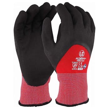ADEPT®-RED-KC - KNUCKLE COATED NFT™ RED £2.13/pair sold in packs of 10