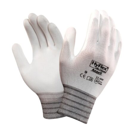 HYFLEX® 11-600 Light and sensitive white-colored industrial gloves £2.69/pair sold in packs of 10
