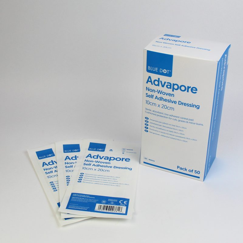 800034 Adhesive Wound Dressing- Small Oblong 10 x 20cm. Box 50
