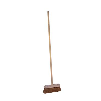 102865 - 11.5" Flat Wood Broom Stiff & 47" Handle