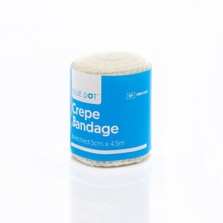 30BDCR05 - Blue Dot 5cm x 4.5m Crepe Bandage