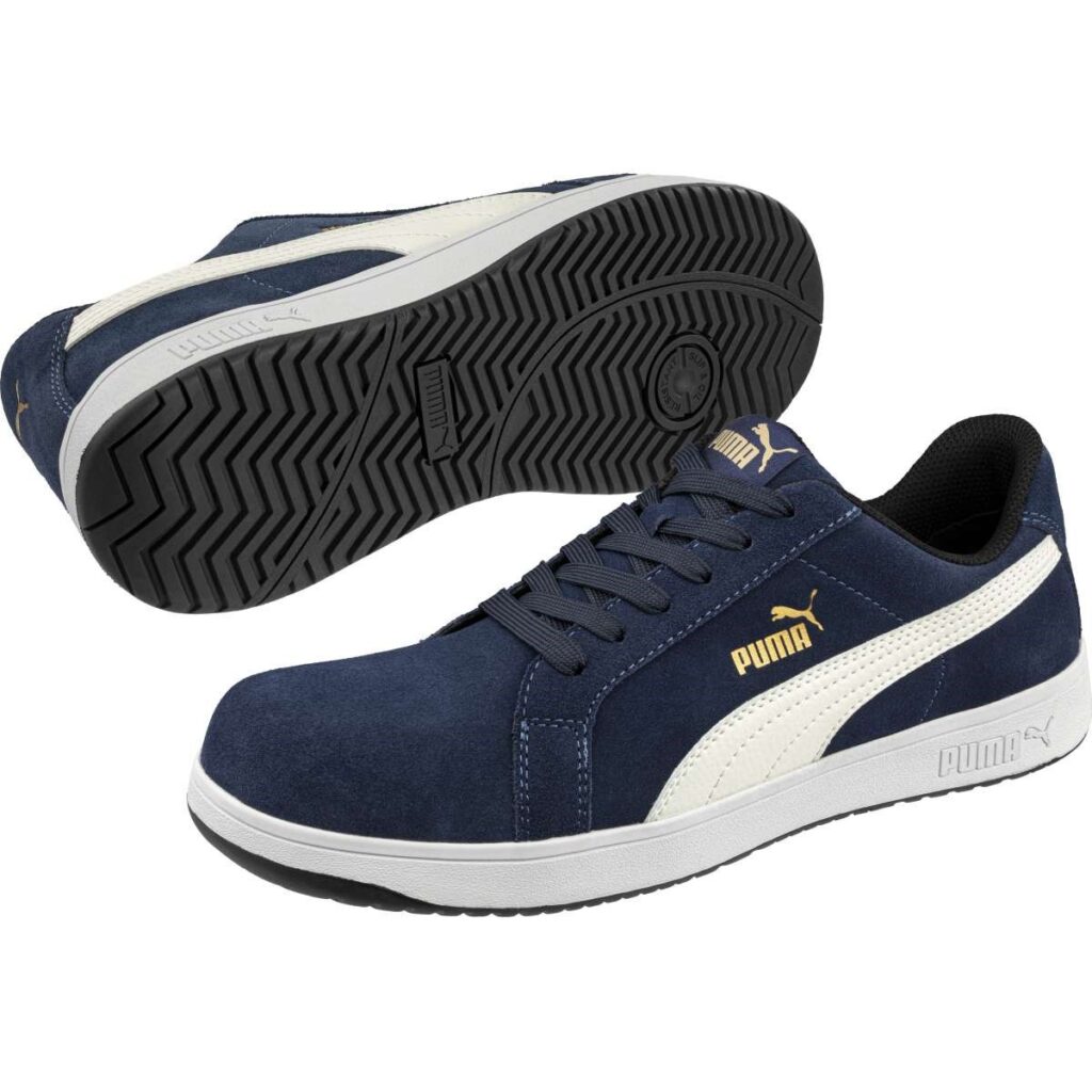 640020300 - PUMA SAFETY ICONIC SUEDE NAVY LOW S1PL ESD