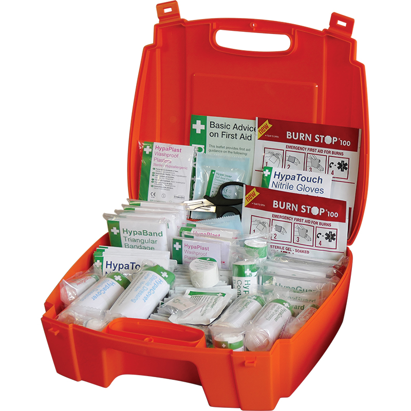 K3032SM - Evolution British Standard Compliant Workplace First Aid Kit in Orange Case Small, Medium or Large