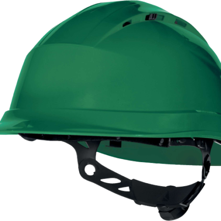 QUARTZ UP IV WIND Ventilated safety helmet with short visor equipped with rotor system for easy adjustment