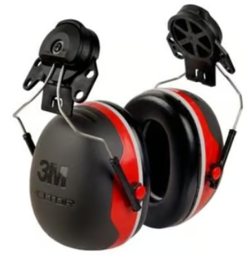 3M-X3P3 3M Peltor X3 Helmet Mounted 32dB Red Earmuffs