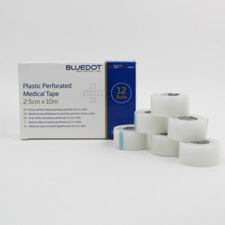 8000006 Plastic Perforated Multi Purpose Transparent Medical Tape – Clear Surgical Tape 2.5cm x 10mtr