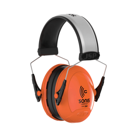 AEB030-0B1-D00 -  Sonis® Compact Low Profile Extra Visibility Adjustable Ear Defenders - 32dB SNR