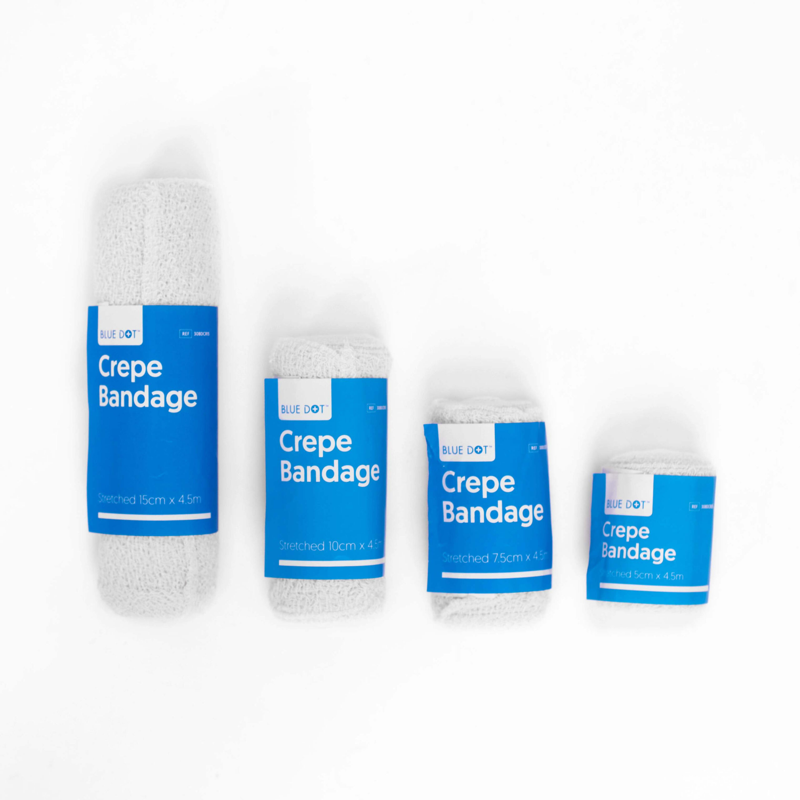 308 - BLUE DOT CREPE BANDAGE