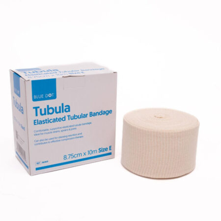 86969 - Blue Dot Tubular Bandage Size E 8.75Cm x 10mtr