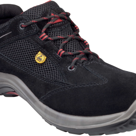 VIAGI S1P SRC ESD - SUEDE SPLIT LEATHER AND MESH SHOES - S1P SRC ESDSize 3-13