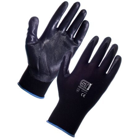 26771 Nitrotouch® Black Gloves Nitrile palm dip High dexterity Enhanced abrasion resistance 39p/pair sold in packs of 10