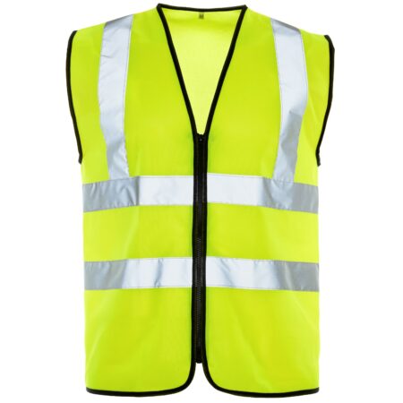 32341 Supertouch Yellow Hi Vis Vests, Zip-Fastening-EN20471 - Image 3
