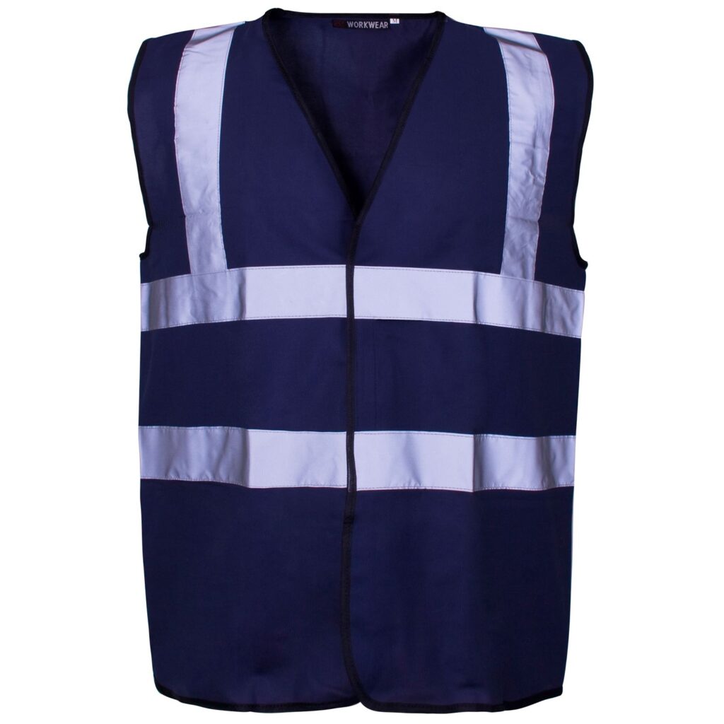 35211 Navy Coloured Vest Corporate wear only EN 471 conformant tape