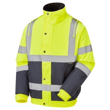 35541 Standard Hi Vis Yellow 2 Tone Bomber Jacket