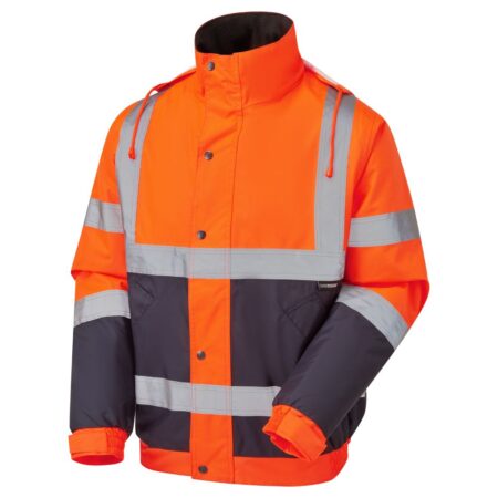 35581 Standard Hi Vis Orange 2 Tone Bomber Jacket