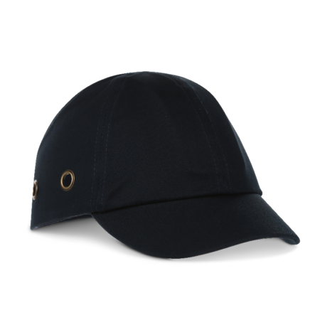 HPBC/RP Standard Bump Cap with 5cm Reduced-Peak Vented for Breathability Black or Navy