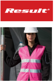 R334F-Pink Women's high-viz tabard-Now ladies can be seen in this flattering fit hi-viz safety vest with Princess panelling and fitted waist.