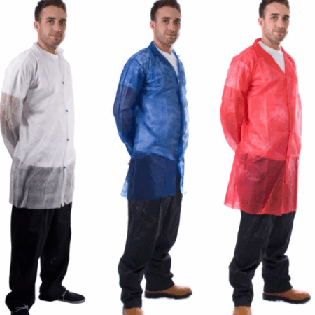 Visitor Coat With Poppers Sold In Cases of 50 £35.50-Priced 71p Each