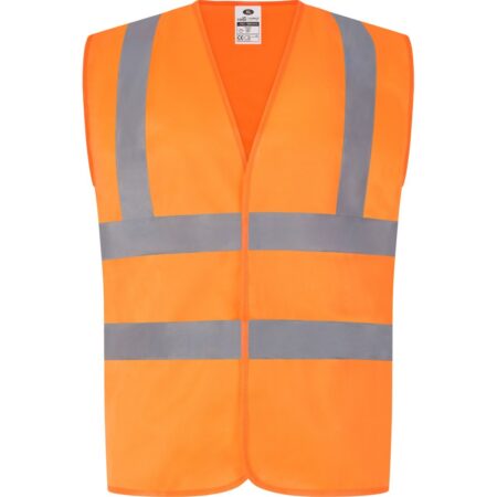 TWC01 - TWO BAND & BRACE WAISTCOAT Enhanced performance with Reflexr Tape Orange Rail Spec - Image 3