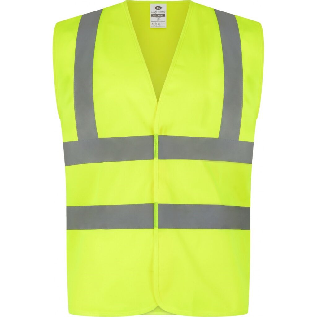 TWC01 - TWO BAND & BRACE WAISTCOAT Enhanced performance with Reflexr Tape Orange Rail Spec