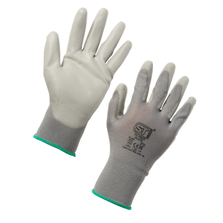 Supertouch 28761 PU Fixer Precision Gloves Grey PU Glove