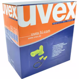 Uvex 2112-100 Hi Com Uncorded Earplugs. Box of 200 Pairs