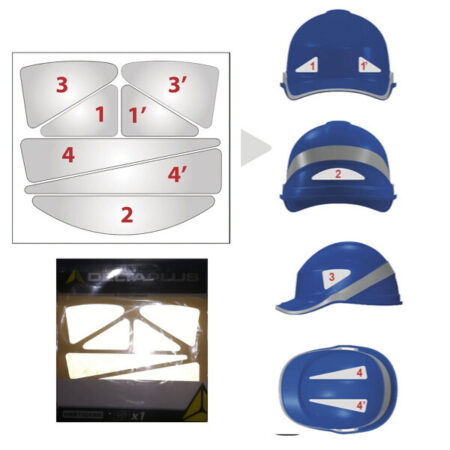 HESTICKER helmet stickers to improve user visibility