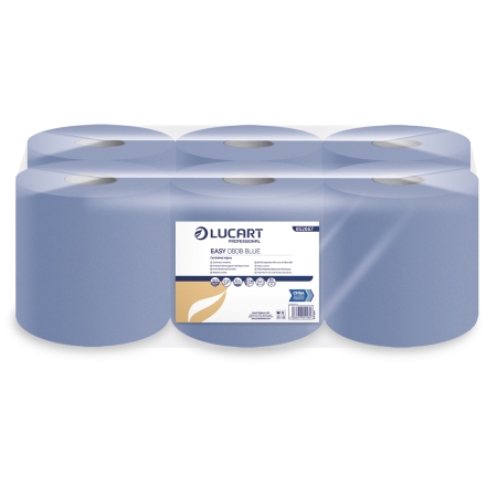852667 - Blue Centrefeed 80m  Length Centre Pull Wipers, Easy 080B Blue by Lucart
