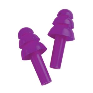 8H401 Reusable Purple Silicone Ear Plugs - SNR 32dB. Box of 200 Pairs