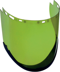 VISOR FLASH 2 Arc protection visor, 14cal/cm² ASTM, curved chin protection to minimise discomfort to the user's movements.