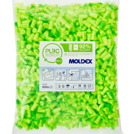 Moldex 7760 Pura-fit® Plugstation Refill Pack 500 Pairs, 36 SNR