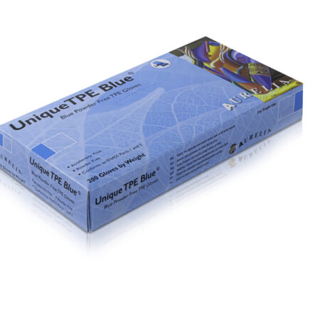 Aurelia Unique TPE BLUE. 200 Pairs per Box, Sold in Boxes.