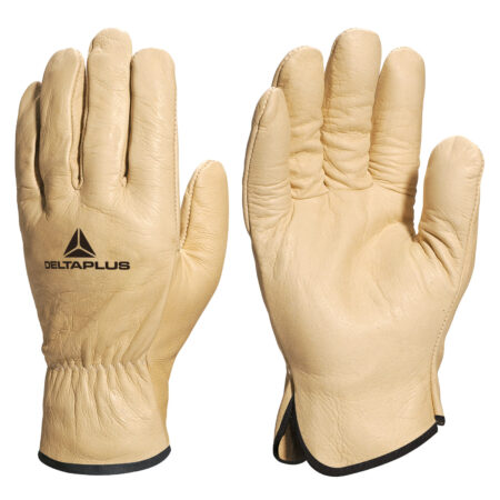 FB149 Yellow/Beige High Quality Full Grain Leather Work Gloves