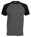 KB330 - Baseball Short-sleeved two-tone T-shirt