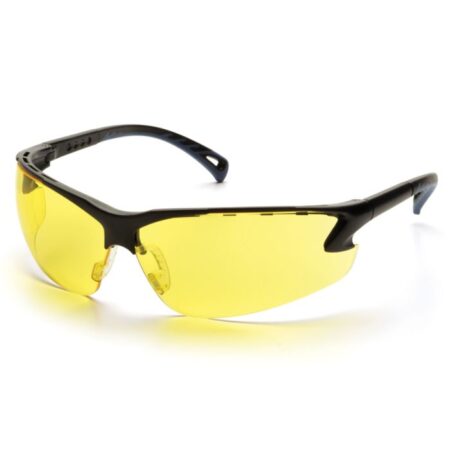 -——- £3.65 / Pair -——- Pyramex Venture 3 Yellow Safety Glasses. Sold in Packs of 12