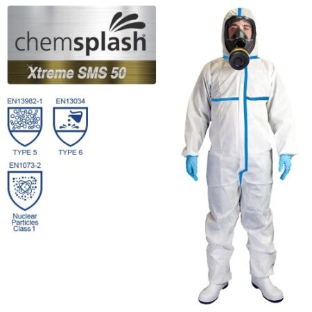 Chemsplash Xtreme SMS 50 Coverall Type 5/6 Taped Seams – Style No. 2590