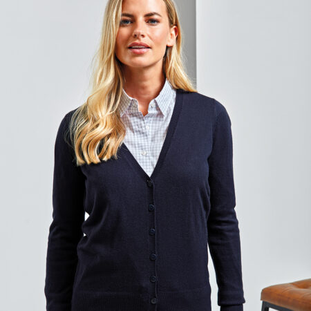 PR402 Women's 'essential' acrylic cardigan Fabric100% Acrylic Weight 12 Gauge. A simple easy wearing cardigan for ladies - Image 4